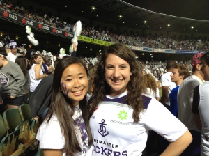 Me and Katie at a Dockers game